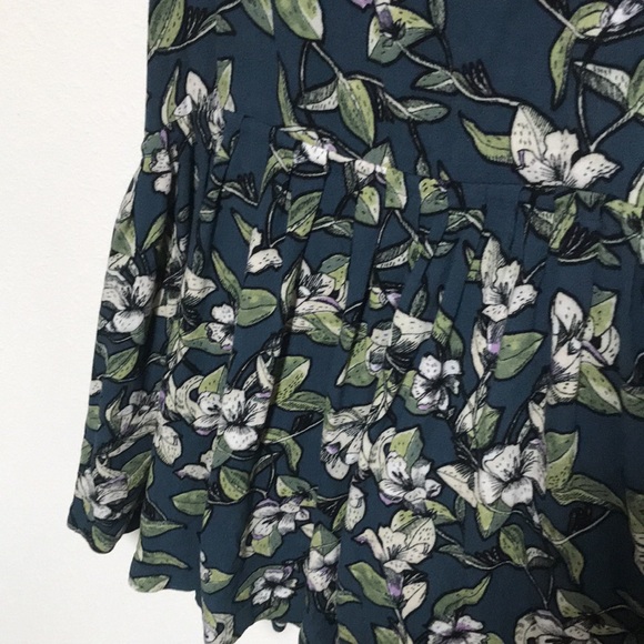 FREE PEOPLE Tropical Floral Ruffle Dress with POCKETS! Size S - SEXY! - Picture 2 of 4